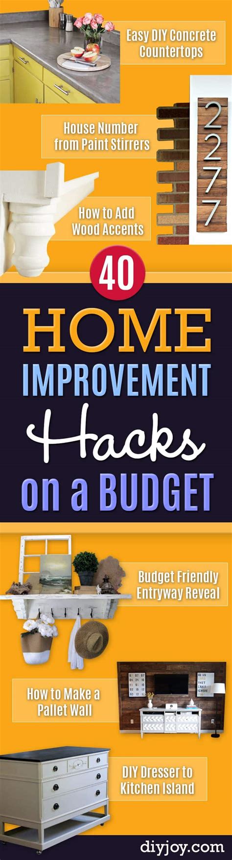 40 Home Improvement Ideas for Those On A Budget