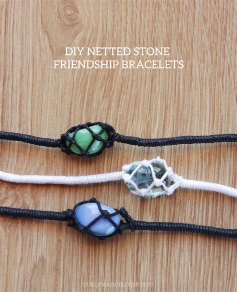 DIY Netted Stone Friendship Bracelets - Curly Made