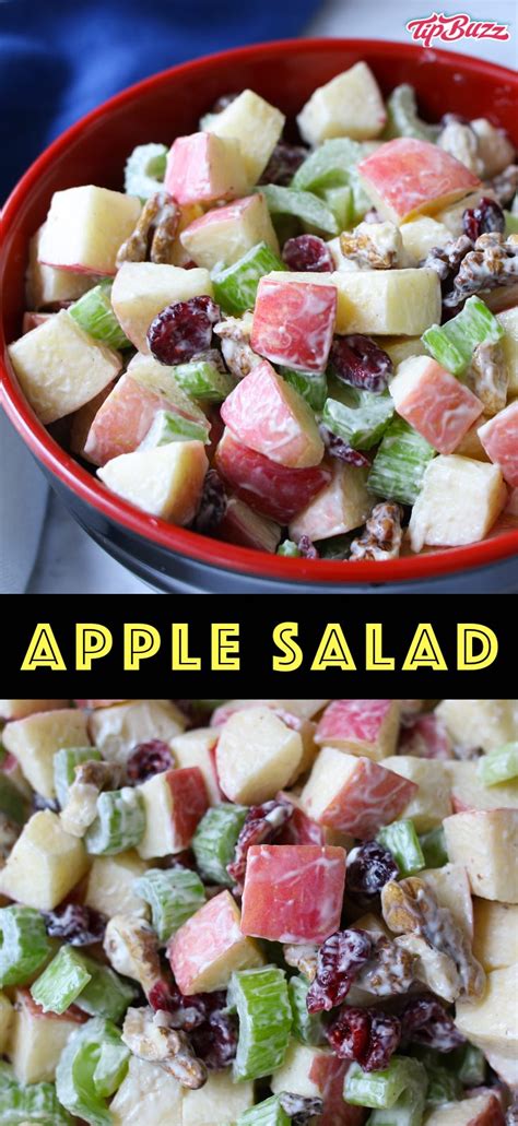 This easy apple salad comes together in about 10 minutes using simple ingredients: apples ...