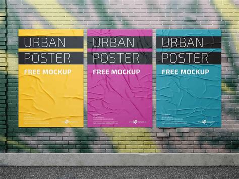 Free Urban Posters Mockup (PSD) - MockupBase | Poster mockup, Poster mockup psd, Poster mockup free