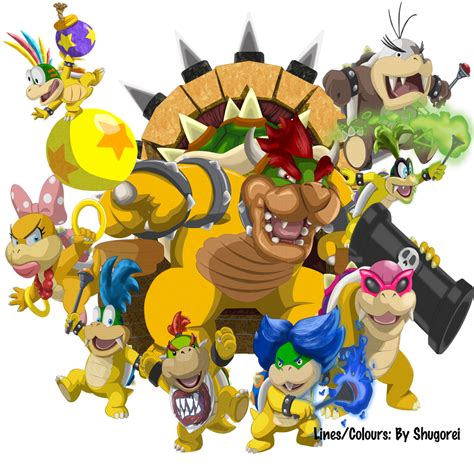 Bowser and Koopalings by Shugorei-ookami on DeviantArt