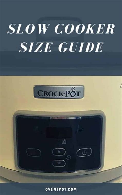 Slow Cooker Size Guide – OvenSpot