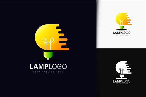 Lamp logo design with gradient 4584058 Vector Art at Vecteezy