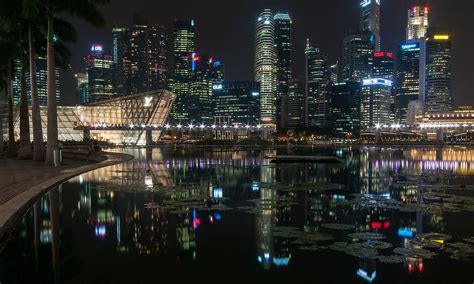 Singapore Skyline at Night - Ed O'Keeffe Photography