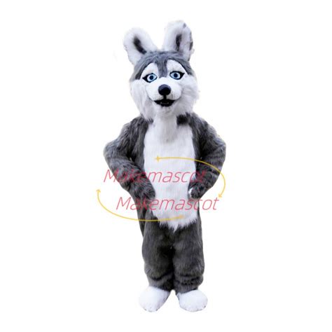 Furry Wolf Mascot Costume