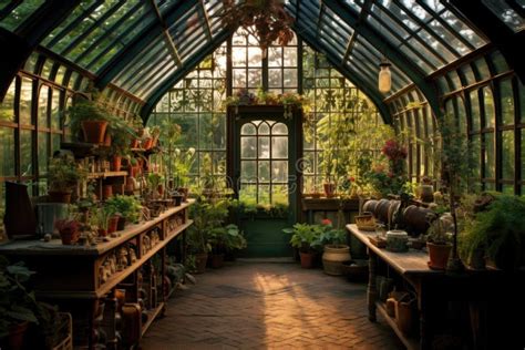 Old Greenhouse for Growing Plants. Old Greenhouse in the Park Stock Image - Image of nature ...