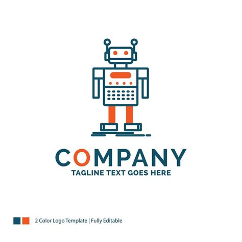 robot. Android. artificial. bot. technology Logo Design. Blue and ...