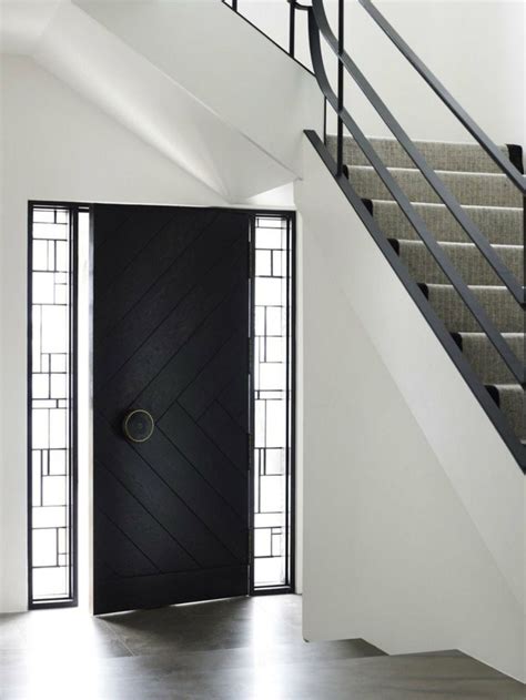 Puertas de entrada de diseño moderno - 49 modelos - | Modern front door, Front door design, Wood ...