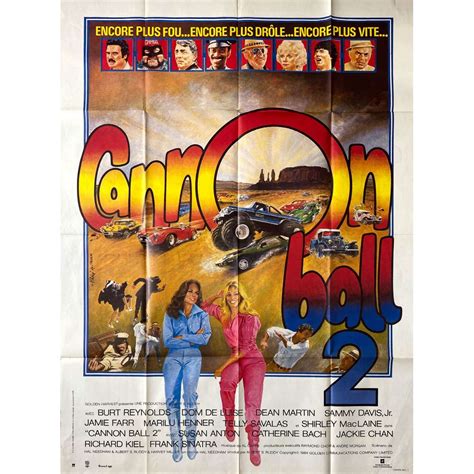 CANNONBALL RUN II French Movie Poster - 47x63 in. - 1984