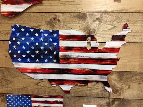 USA Cutout American Flag - Etsy