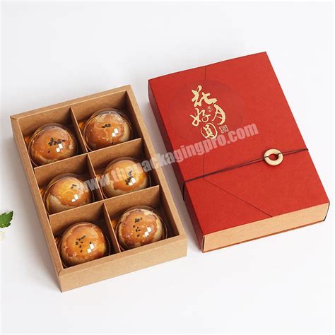 Mid-Autumn moon cake gift box 6 pieces creative frosting high-grade ...