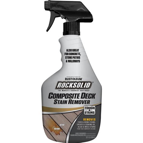 Rust-Oleum RockSolid 32 oz. Composite Deck Stain Remover (6-Pack ...