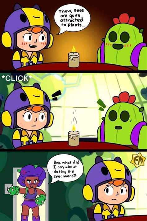 Spike x Bea? : Brawlstars | Star comics, Star character, Fan art