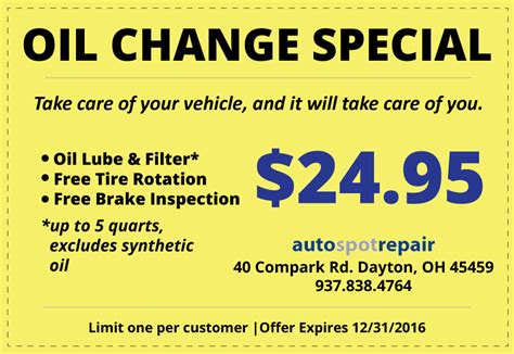 Auto Repair Specials at AutoSpot Repair | AutoSpot Auto Repair Centerville