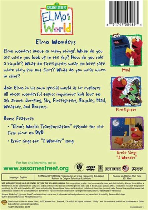 Elmo's World: Elmo Wonders (DVD) | DVD Empire