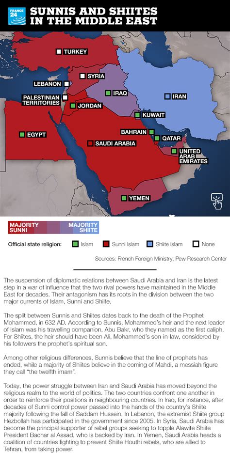 Interactive map: Sunni and Shiite influence in the Middle East - FRANCE 24