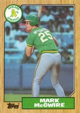 1987 Topps Mark McGwire #366 Baseball Card Value Price Guide