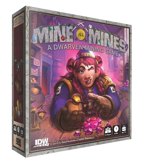 Mine All Mines - A Dwarven Mining Board Game - IDW01103 | Mwave