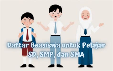 Daftar Beasiswa untuk Pelajar SD SMP dan SMA yang Sedang Membuka Pendaftaran - Scholars Official