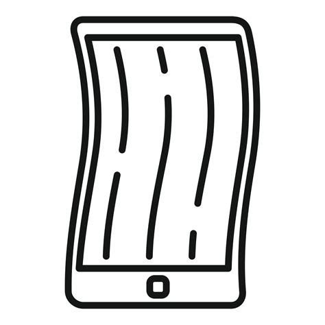 Foldable cellphone icon, outline style 14521456 Vector Art at Vecteezy