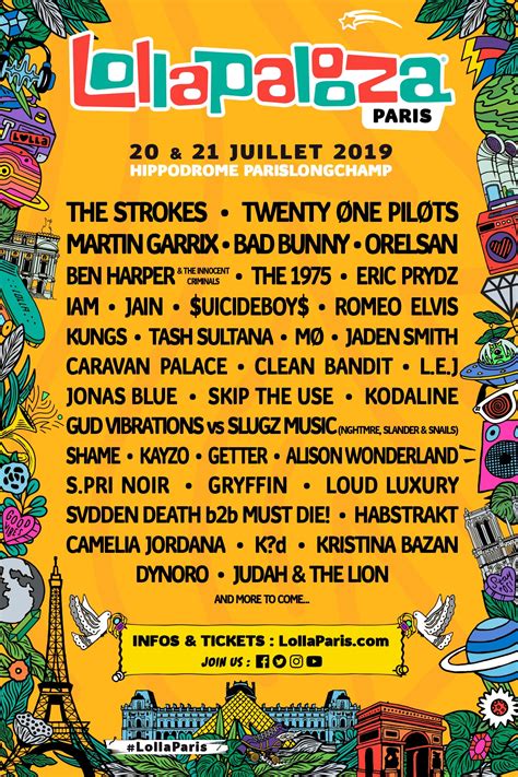 Lollapalooza Paris 2019 Lineup : r/EDM