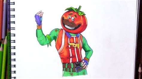 Drawing Tomato Head (Fortnite) - YouTube