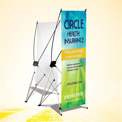 X-Style Outdoor Banner Stand 24" x 60", 13 oz Scrim Vinyl Collapsible - BF Technic Arts Ltd.