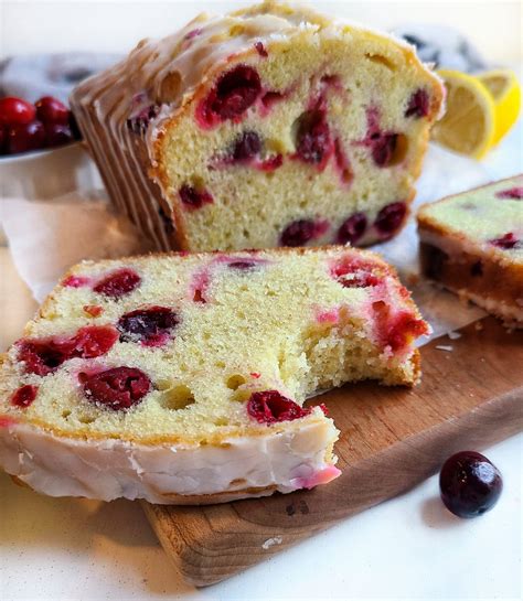 Glazed Lemon Cranberry Loaf - Jessie Bakes Treats