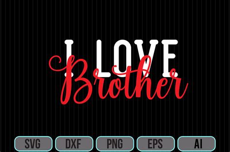 I Love Brother Svg Graphic by Designplaza · Creative Fabrica