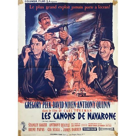 THE GUNS OF NAVARONE Movie Poster 23x32 in.