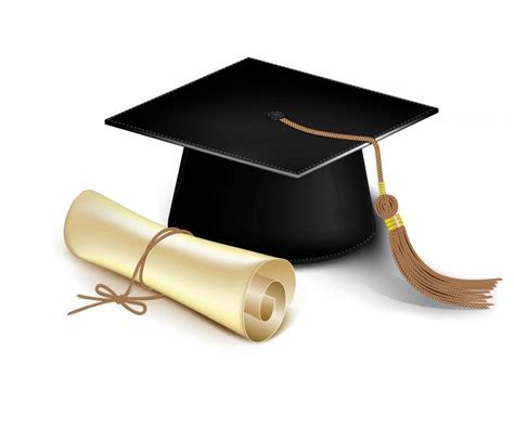 Graduation cap and diploma vector Free Vector / 4Vector