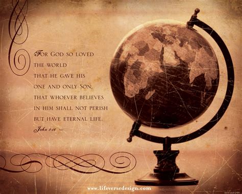 John 03 — GOD LOVES THE WORLD - Life Verse Design