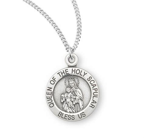 Sterling Silver Holy Scapular Medal - Buy Religious Catholic Store