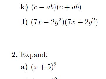 Algebraic Identities worksheet (with solutions) | Teaching Resources