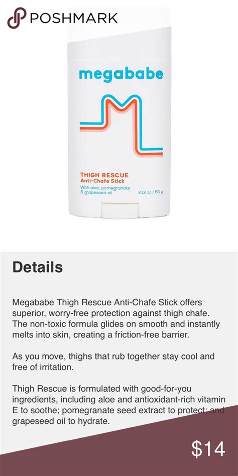 Megababe thigh rescue | Thighs, Anti chafing, Pomegranate oil