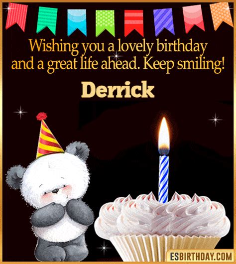 Happy Birthday Derrick GIF 🎂 Images Animated Wishes【28 GiFs】