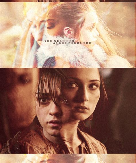 Arya (and Sansa) Stark - Arya Stark Fan Art (30922393) - Fanpop