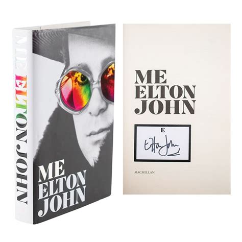 Elton John Signed Book