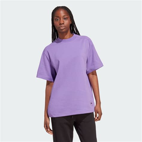 Clothing - adidas by Stella McCartney Logo Tee - Purple | adidas South ...