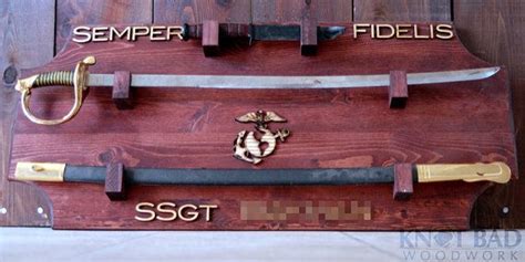 Custom Wooden NCO/ Officer Sword Display | Sword display, Military ...