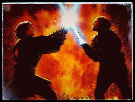 Anakin vs Obi Wan - Duel at Mustafar - by Doveri on DeviantArt