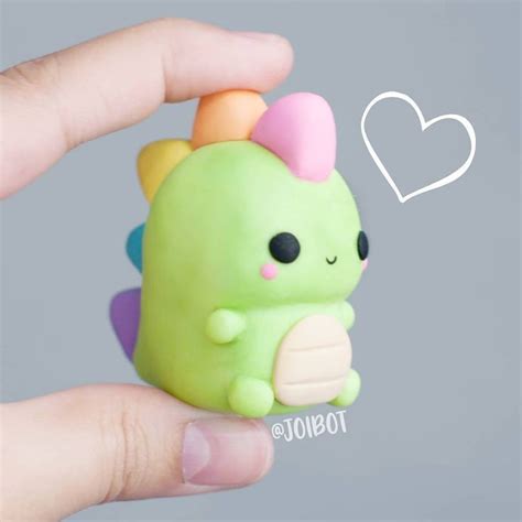 Good Cost-Free Polymer Clay Crafts kawaii Strategies Giant Doodlesaur ...