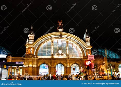 FRANKFURT, GERMANY - SEP 3 2018. Facade of Frankfurt Central Train ...