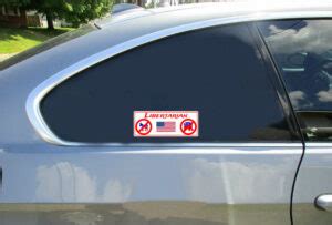 Libertarian American Flag Bumper Sticker - Political Stickers