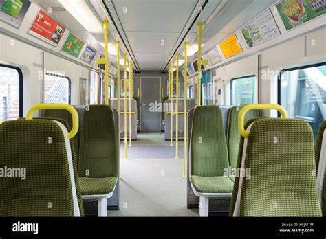 DART train interior, Dublin, Ireland Stock Photo - Alamy