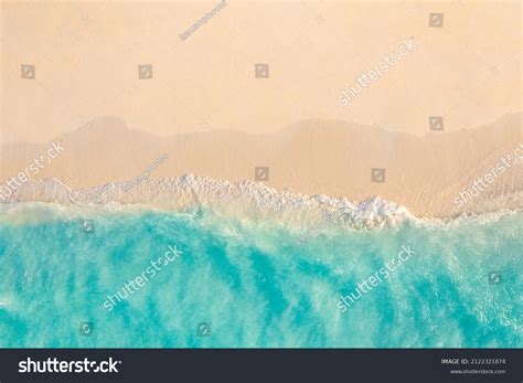 Aerial View Sandy Beach Ocean Nature Stock Photo 2122321874 | Shutterstock