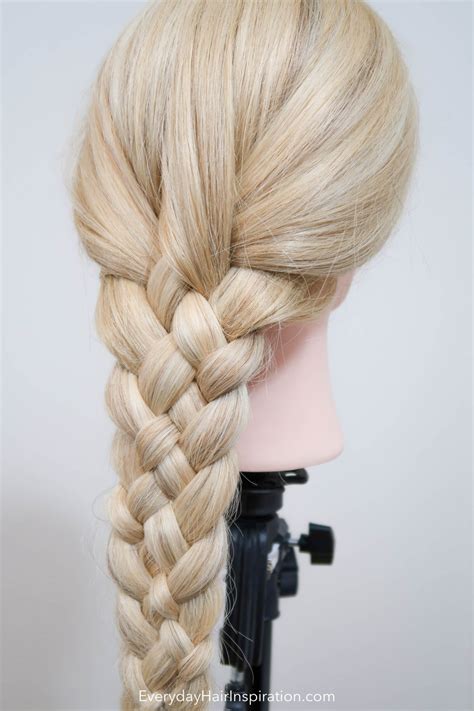 How To 5 Strand Braid Step by Step For Complete Beginners - Everyday Hair inspiration 5 Strand Braid