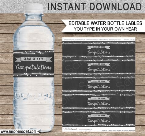 25 Diy Water Bottle Label Template Free - Labels Ideas For You