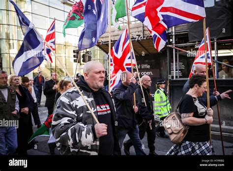 British far-right organisation: The National Front (NF) hold their annual Remembrance Day march ...