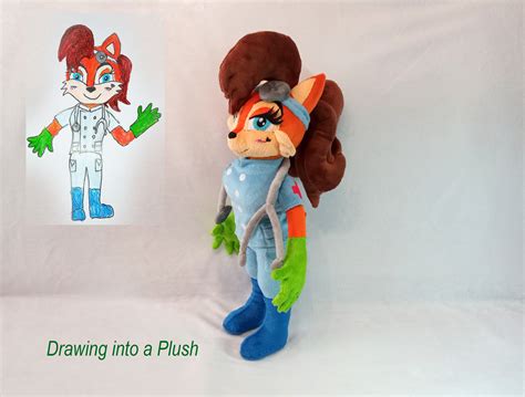 Custom Plush Just Like Sally Acorn Sonic the Hedgehog in - Etsy